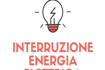 Avviso di interruzione di energia elettrica in data 03.09.2026 